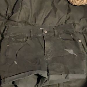 Old navy black size 4 jean shorts